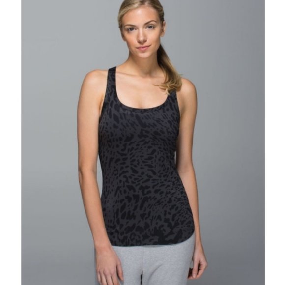 lululemon athletica Tops - Lululemon Studio Racerback Leopard Tank